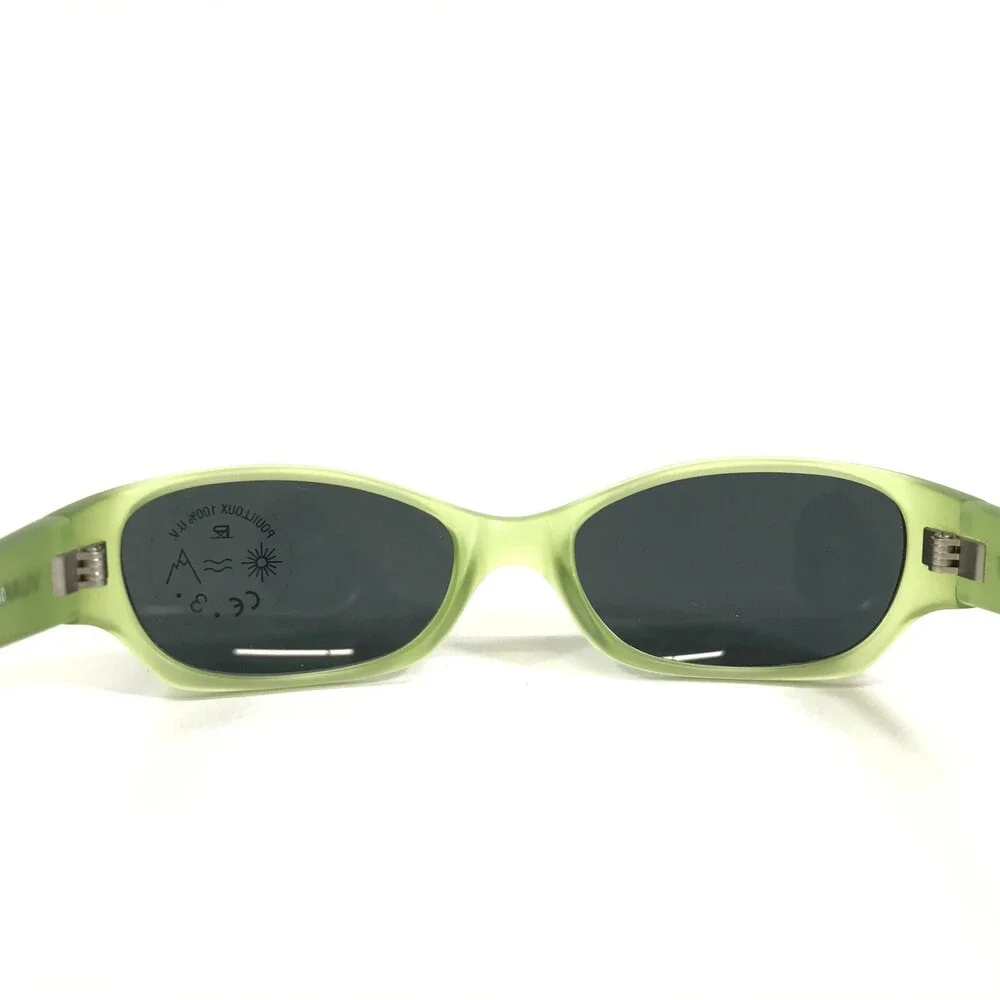 Vuarnet Kids Sunglasses B900 Matte Clear Green Frames with Blue Lenses